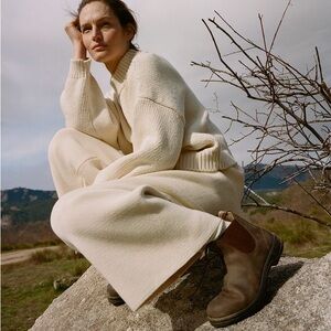 Babaa no 35 natural cotton ivory pants